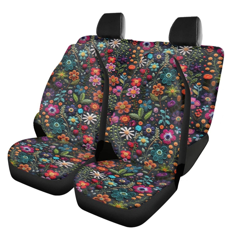 Felt Flowers Faux Embroidery Car Seat Covers on their own (view 4)