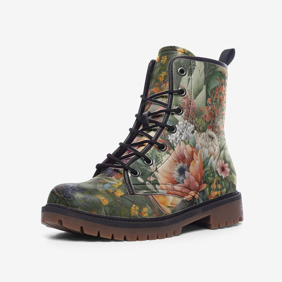 Australian Native Flowers Combat Boots on their own (view 2)