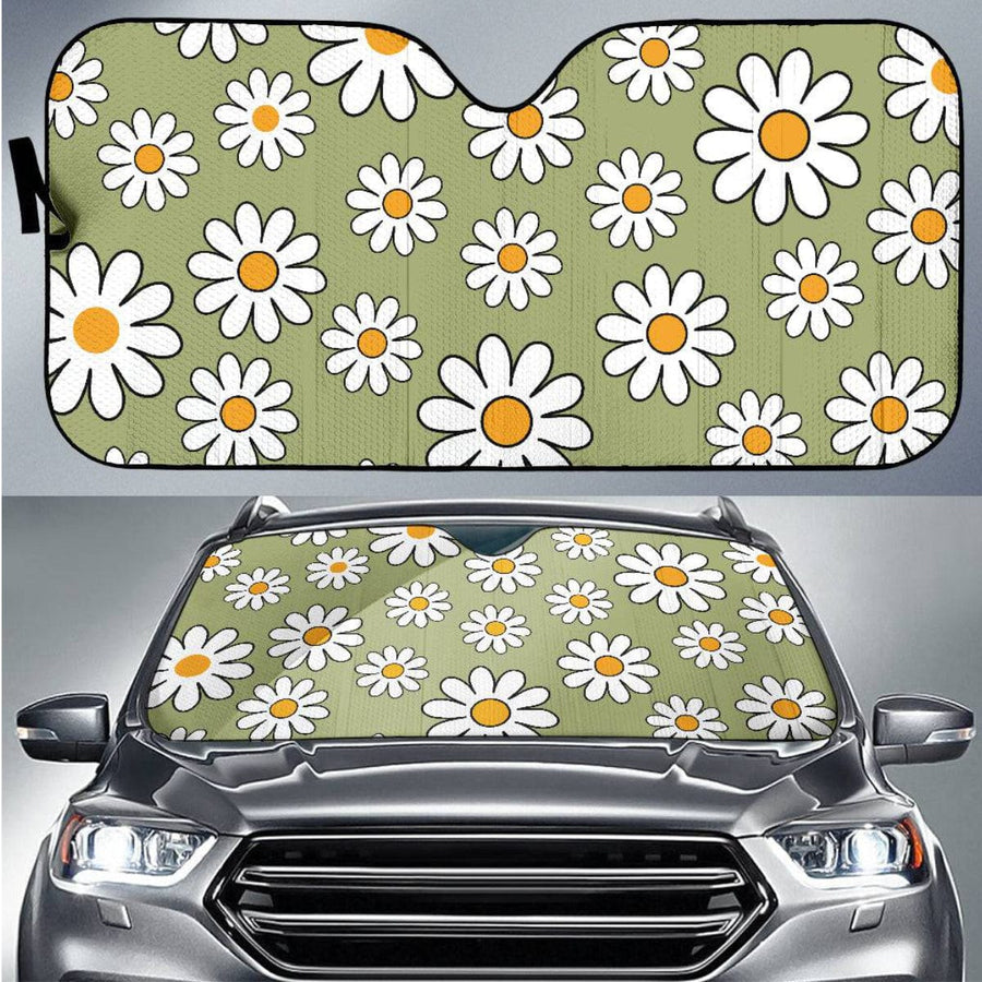 Retro daisy car sun shade | Raiana's Vibes