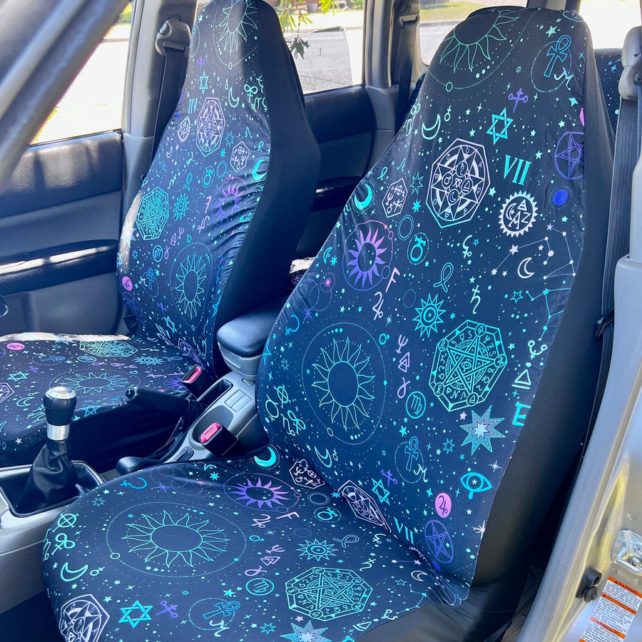 Celestial Car Seat Covers fitted on car seats (view 2)
