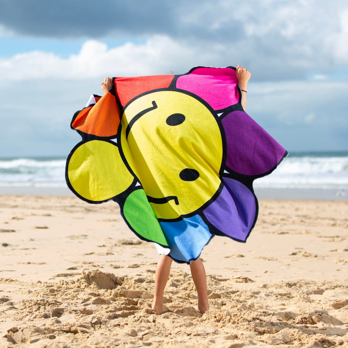 Rainbow Beach Towel Cute Beach Towel Floral Towel Raiana s Vibes Raiana s Vibes