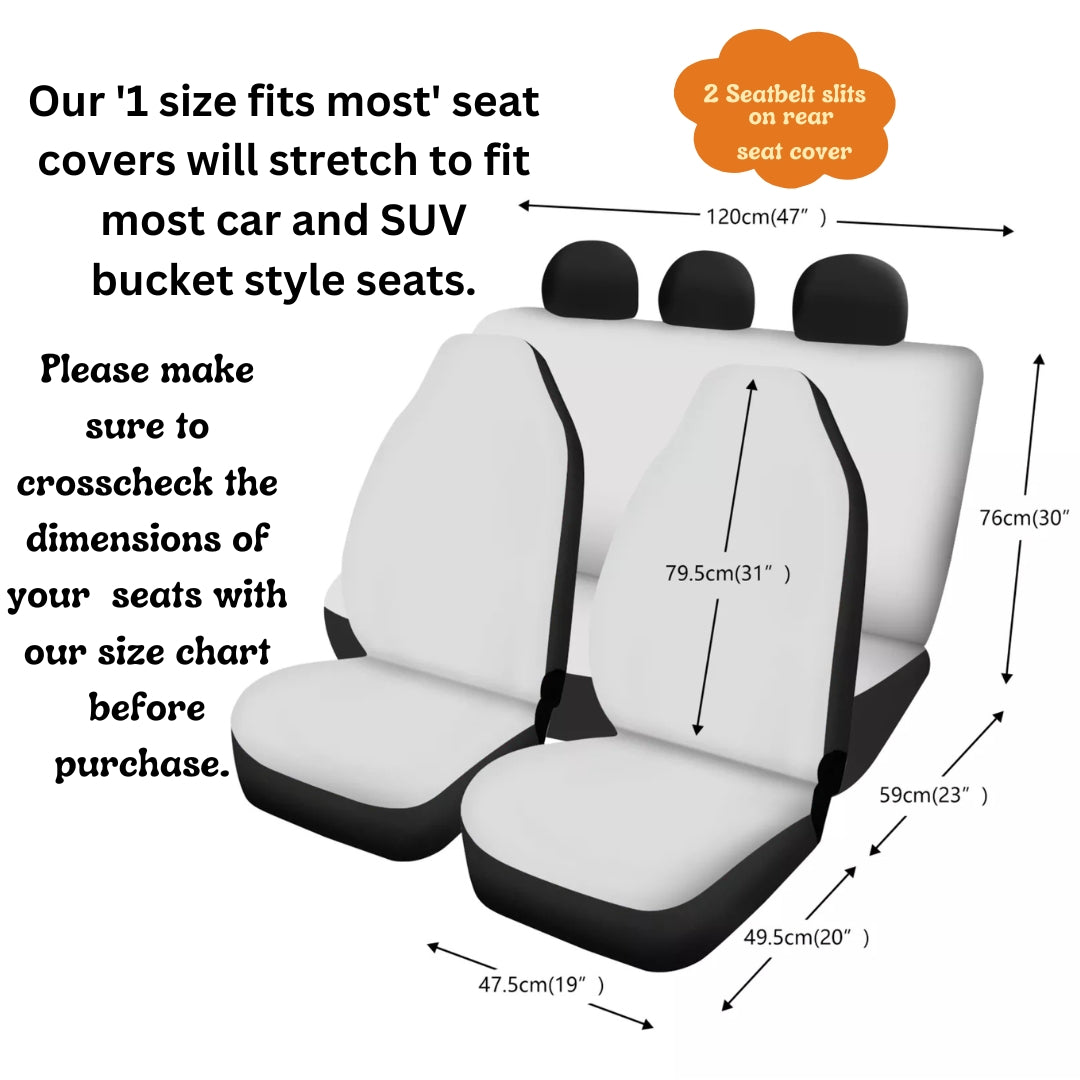 Cute Car Seat Covers Floral Dream Full Set Raiana s Vibes Raiana s Vibes