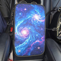 Customer photo of Blue Galaxy Car Console Cover