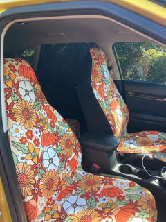 Customer photo of Rustic Blooms Car Seat Covers