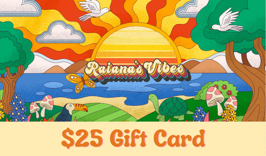Raiana's Vibes gift card, $25 value