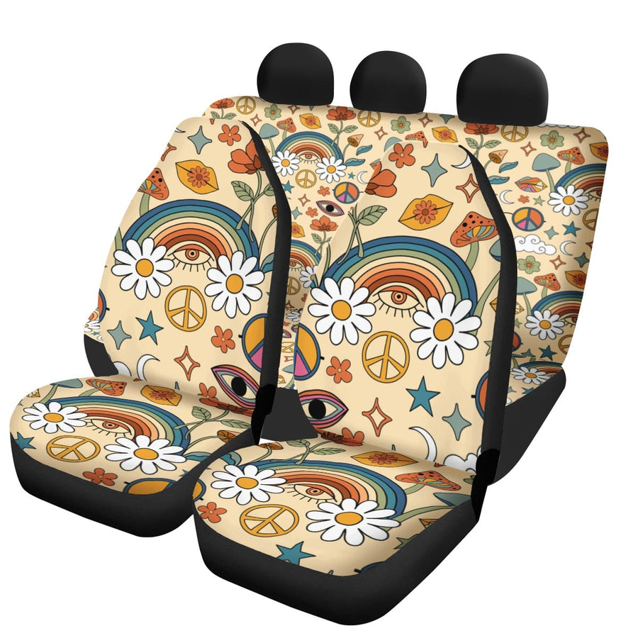 Peace And Love Car Seat Covers on their own
