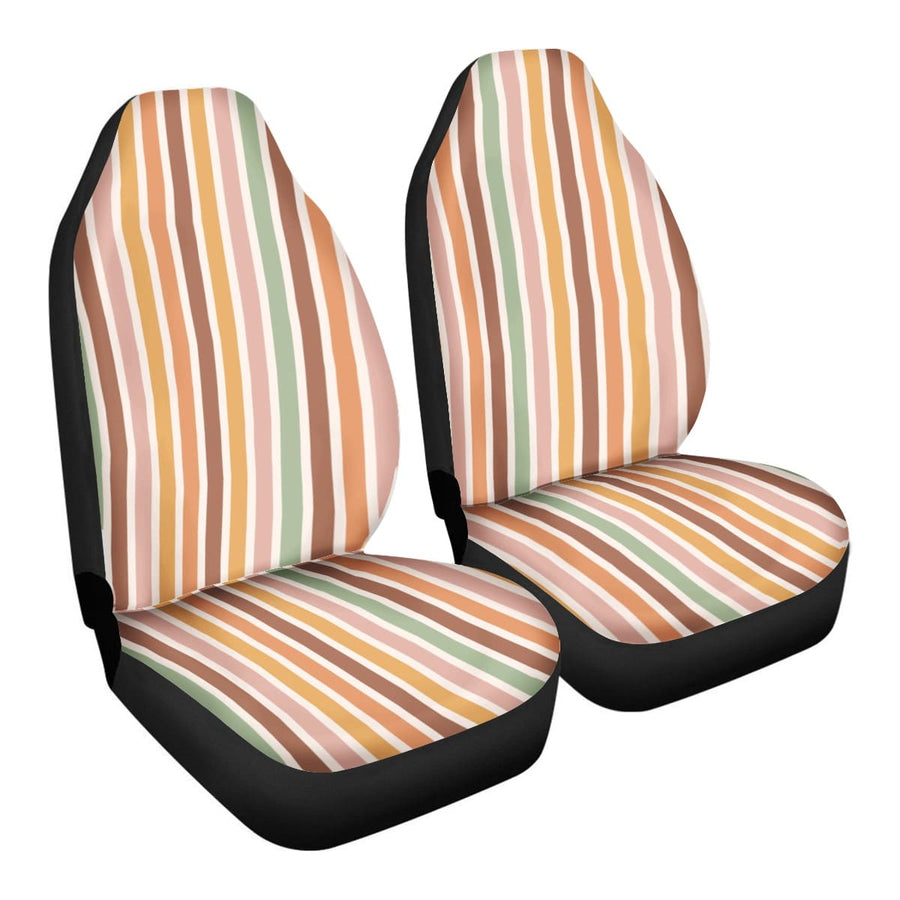 Boho Stripes Faux Suede Car Seat Covers (Set of 2) on their own