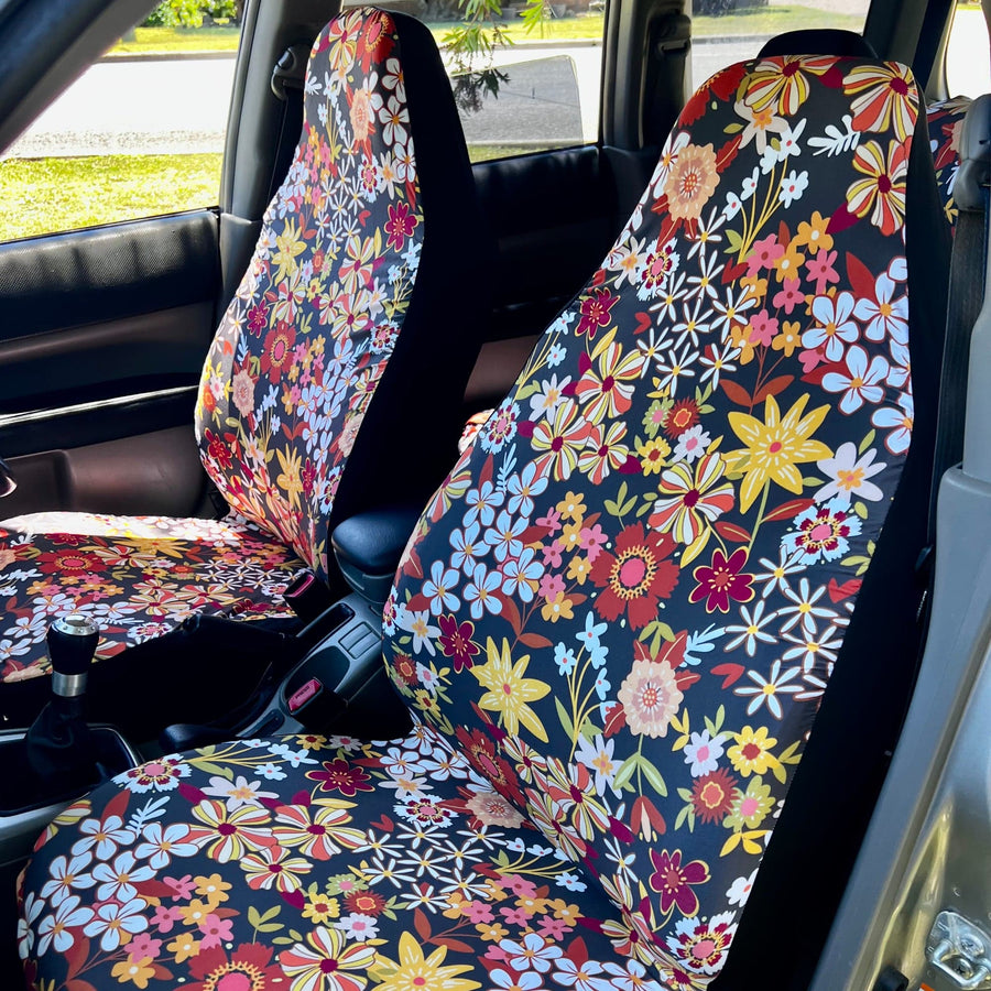 Bohemian Dream Car Seat Covers fitted on car seats
