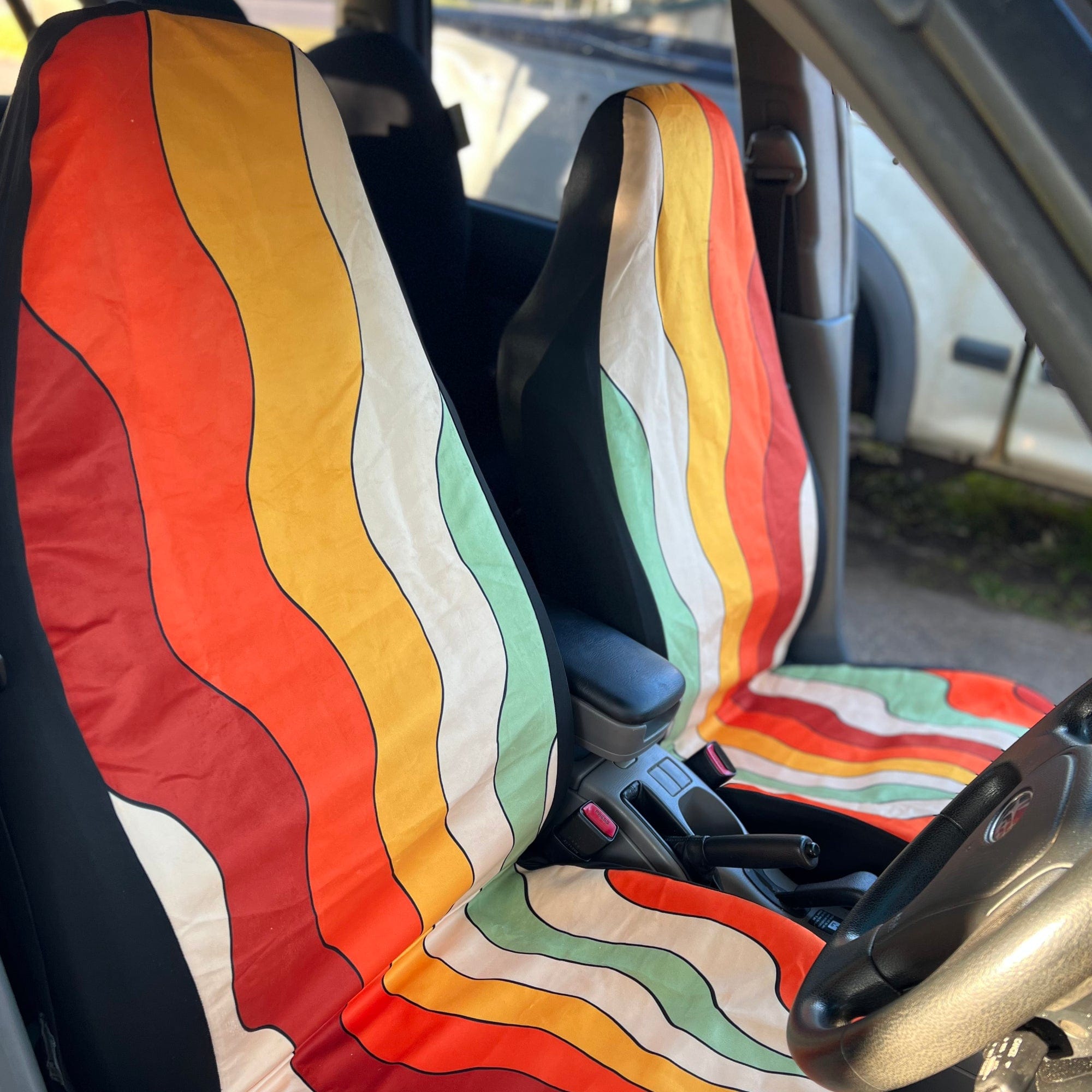 Groovy Flower Car Seat Covers for Vehicle 2 Pc, Vintage Floral 70s Hippie  Cute Front Car SUV Vans Gift Her Women Truck Protector Accessory -   Ireland