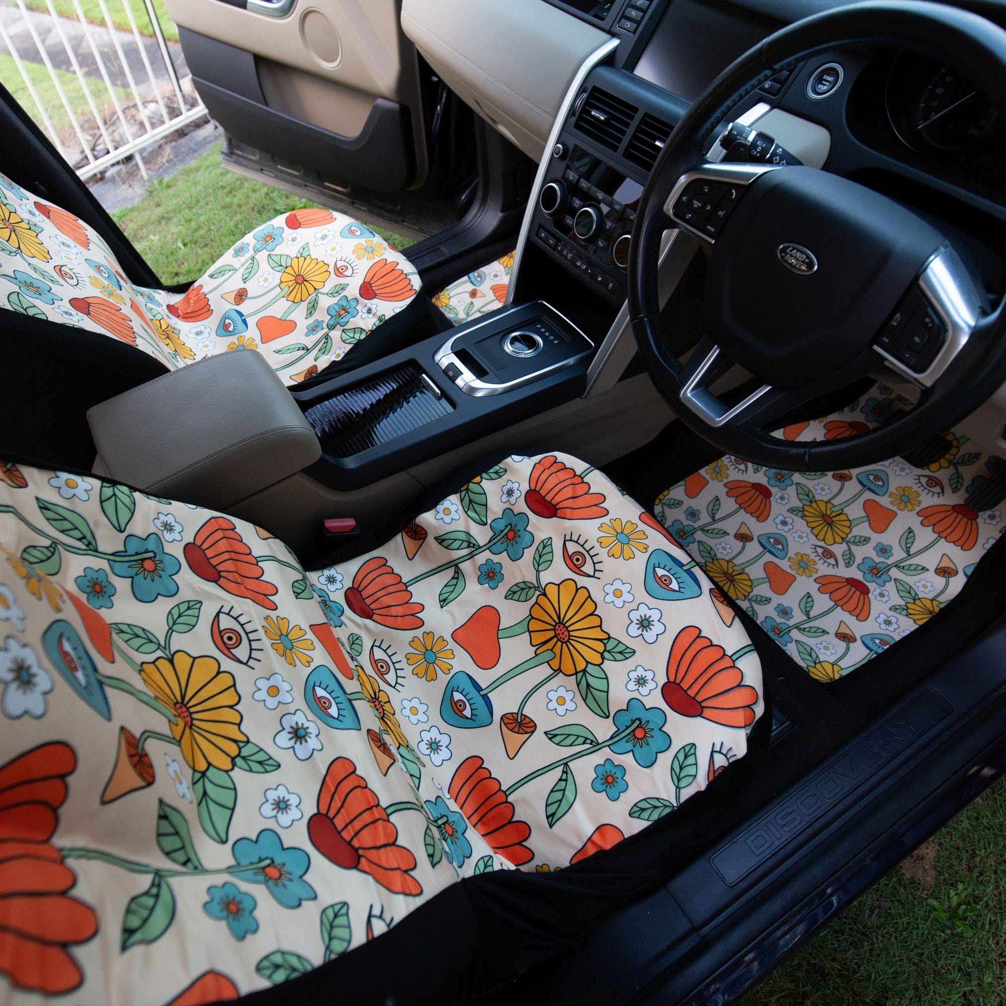 Boho Mushroom Car Seat Covers Wild Forest Butterfly Auto Seat Protector Fit  Most Truck Suv Aesthetic Car Accessories For Women - Temu