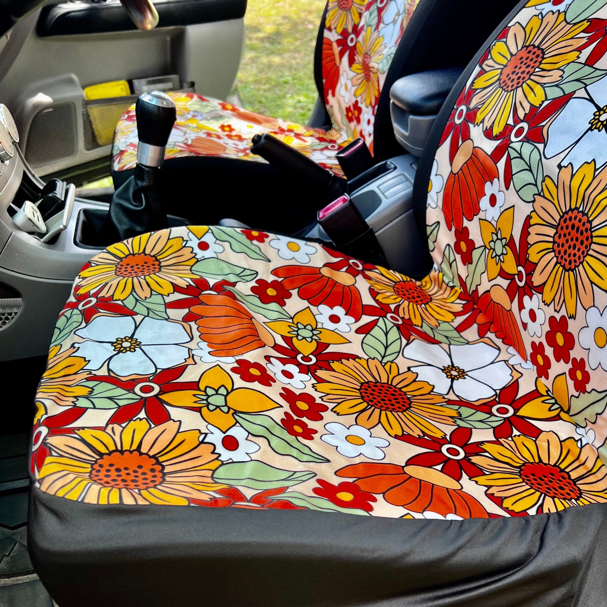 Cute Car Seat Covers Rustic Blooms (Set of 2) Raiana's Vibes